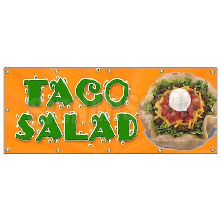Signmission TACO SALAD BANNER SIGN mexican food restaurant sign tex mex B-120 Taco Salad